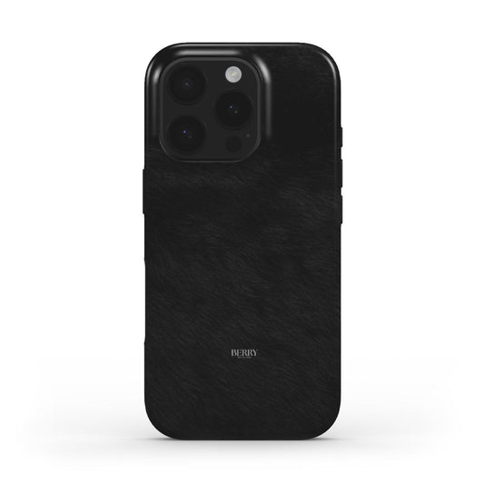 iPhone-skal med dekorativ design färg: svart – Black Fur
