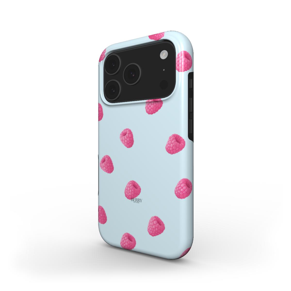 iPhone-Hülle mit schlichtem Design Farbe: Rosa – Raspberry Kisses Sky