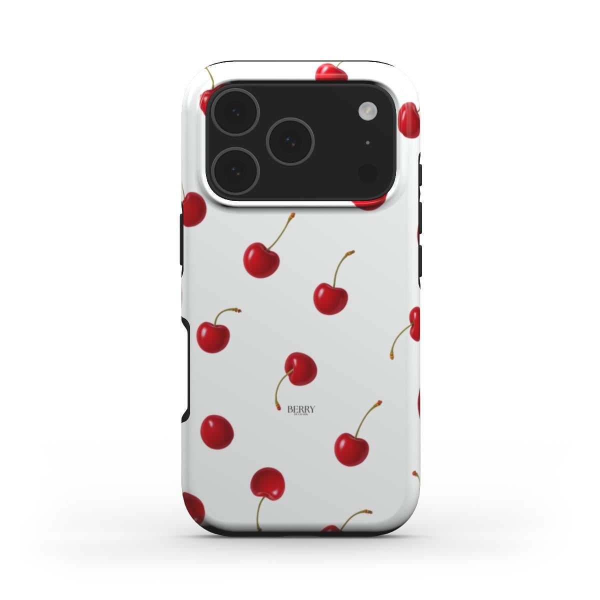 iPhone-Hülle mit Kirschmotiv – Cherry Kisses Clean