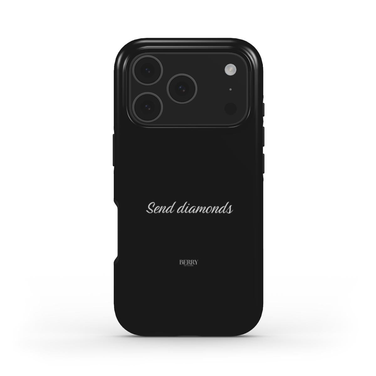 iPhone-deksel med dekorativt design – Send Diamonds Midnight