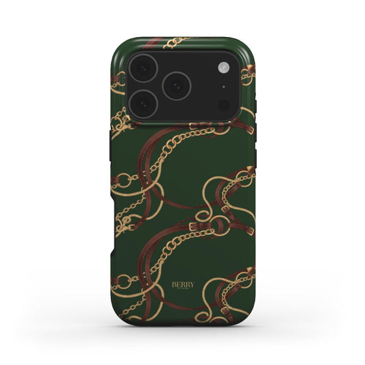 iPhone-deksel med dekorativt mønster – Emerald Equestrian