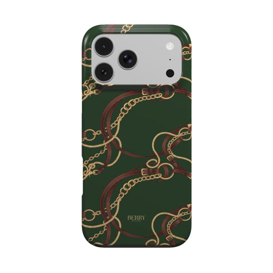 iPhone-deksel med dekorativt mønster – Emerald Equestrian
