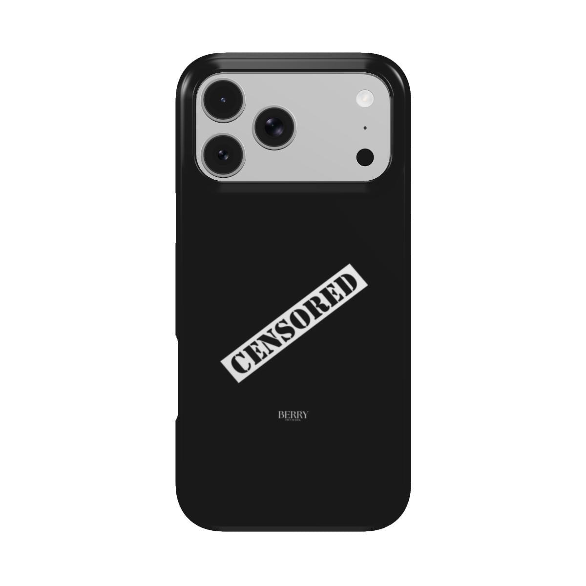 Θήκη iPhone με κομψό σχέδιο χρώμα: κόκκινο – Censored Midnight