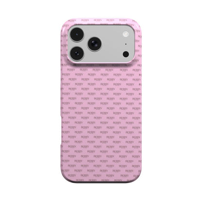 iPhone-Hülle mit schlichtem Design Farbe: Rosa – Strawberry Monogram iPhone MagSafe