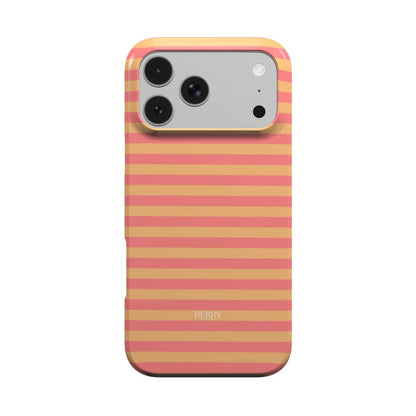 Peach – ピンクのストライプのiPhoneケース