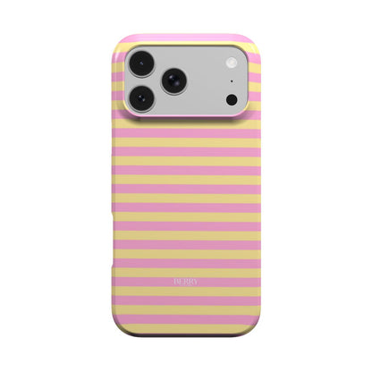 iPhone case with stripes in pink – Sun Pop