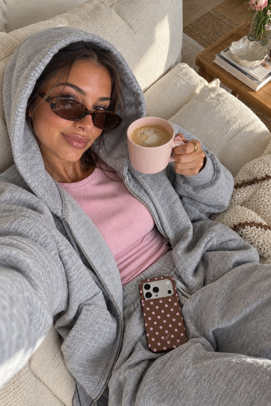 Funda para iPhone con diseño elegante – Strawberry Mocha