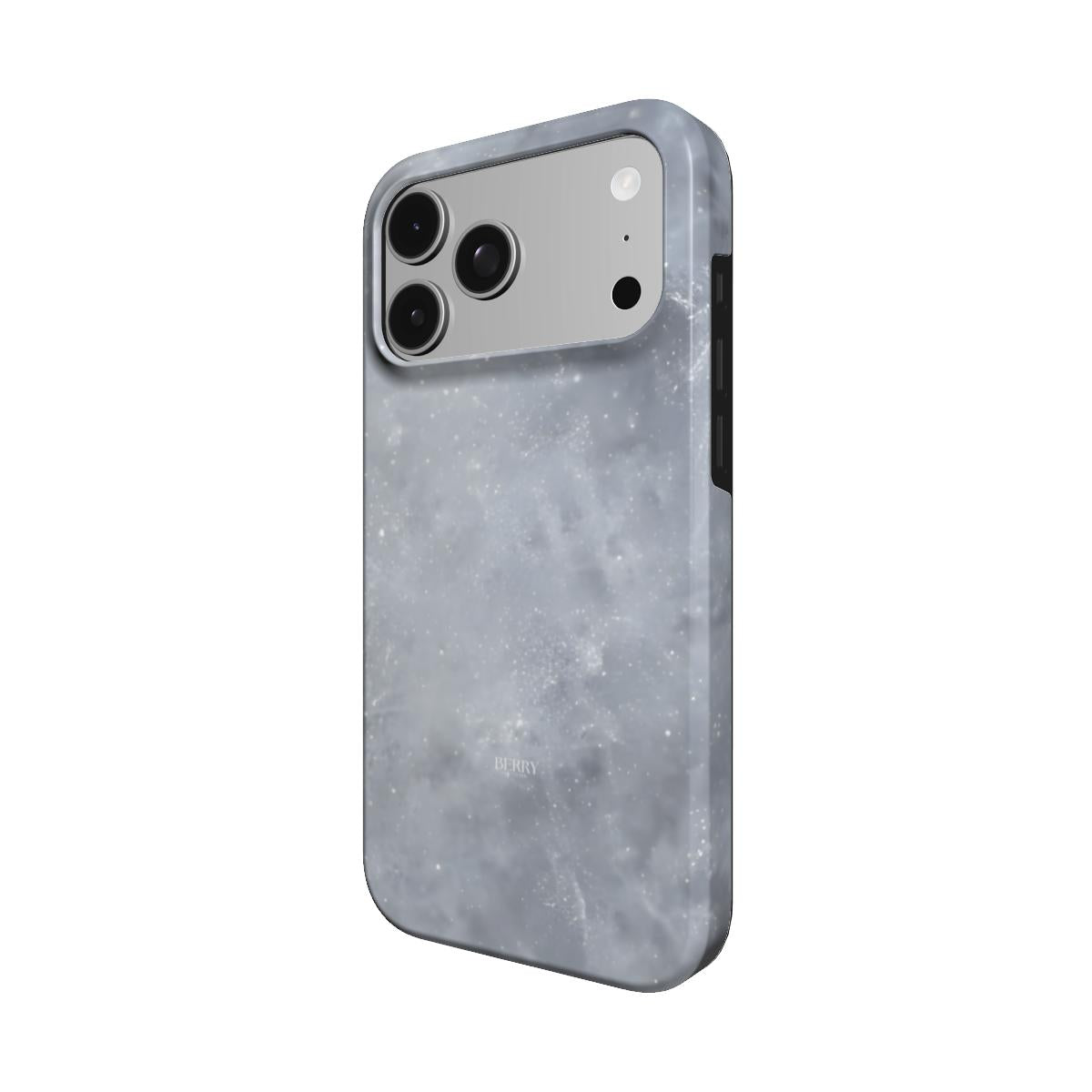 iPhone case with glitter design in silver – Crispy Silver