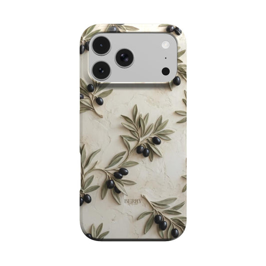 iPhone-skal med dekorativt mönster – Olive