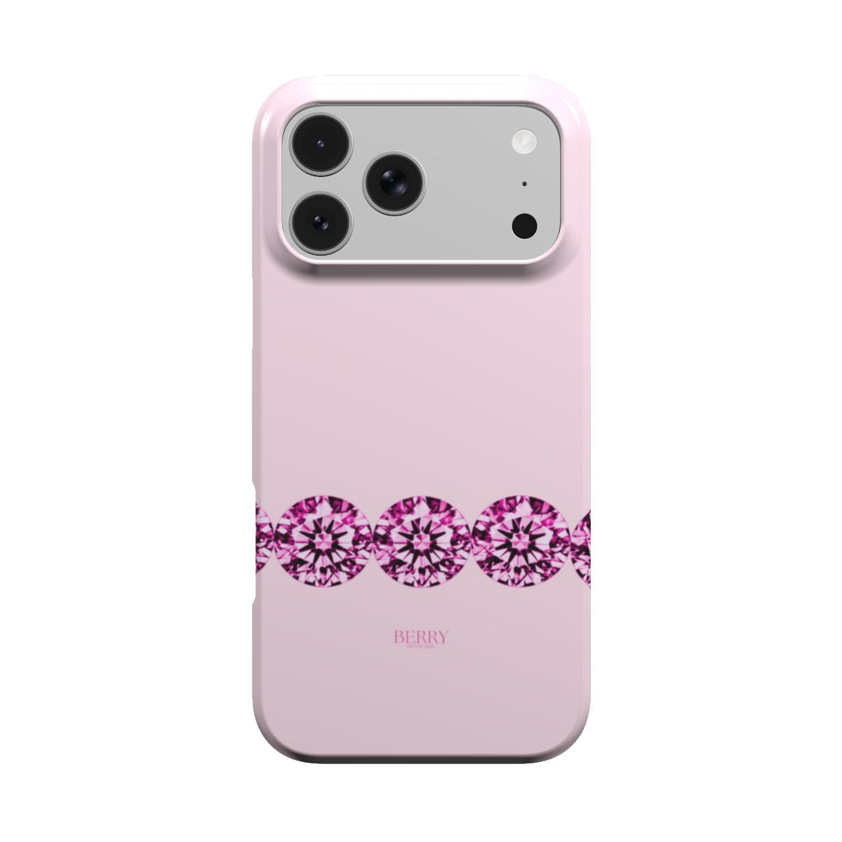 iPhone-skal med dekorativ design färg: rosa – Pink Diamond