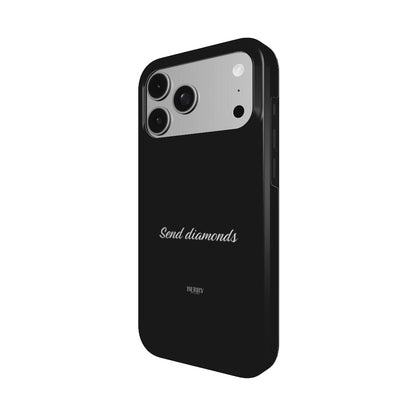 iPhone-deksel med dekorativt design – Send Diamonds Midnight