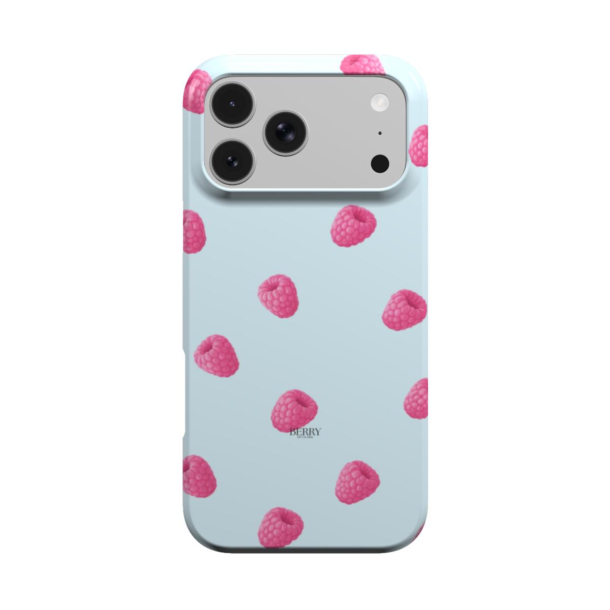 iPhone-Hülle mit schlichtem Design Farbe: Rosa – Raspberry Kisses Sky