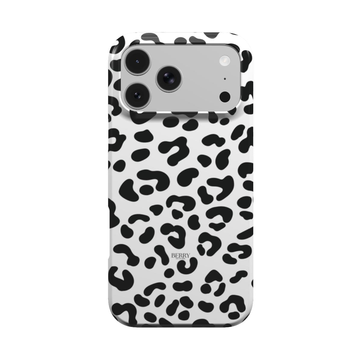 Hvidt iPhone-cover med leopardprint – White Leopard