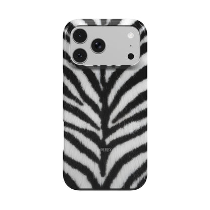 iPhone case with decorative design – Zebra Fur