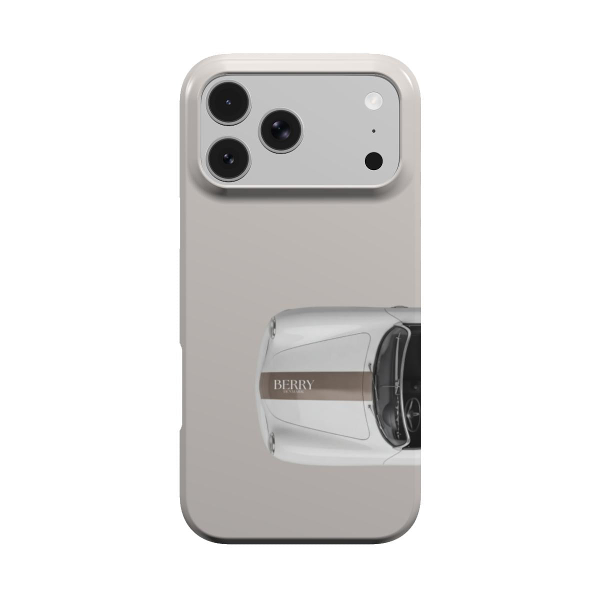 iPhone-deksel med dekorativt design – Latte Cabriolet