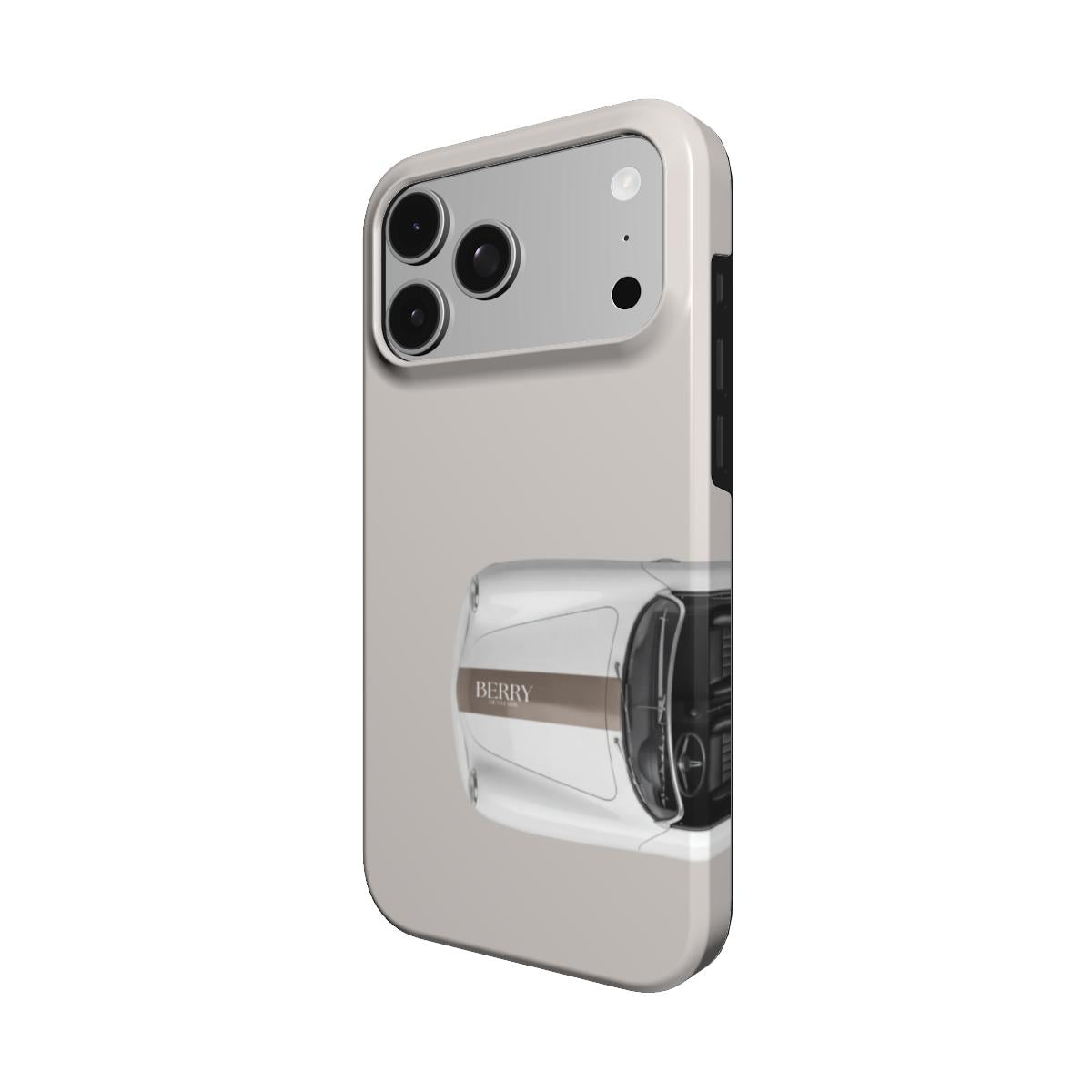 iPhone-deksel med dekorativt design – Latte Cabriolet