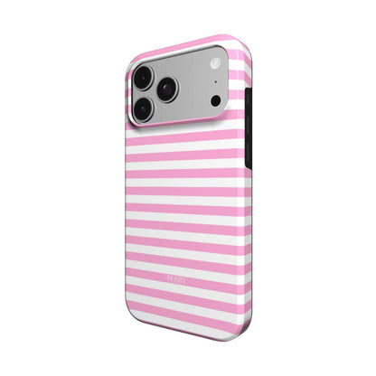 iPhone-skal med ränder färg: rosa – Pretty Pink