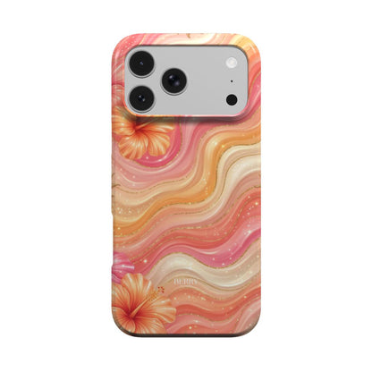 iPhone-skal med dekorativt mönster – Peach Melba