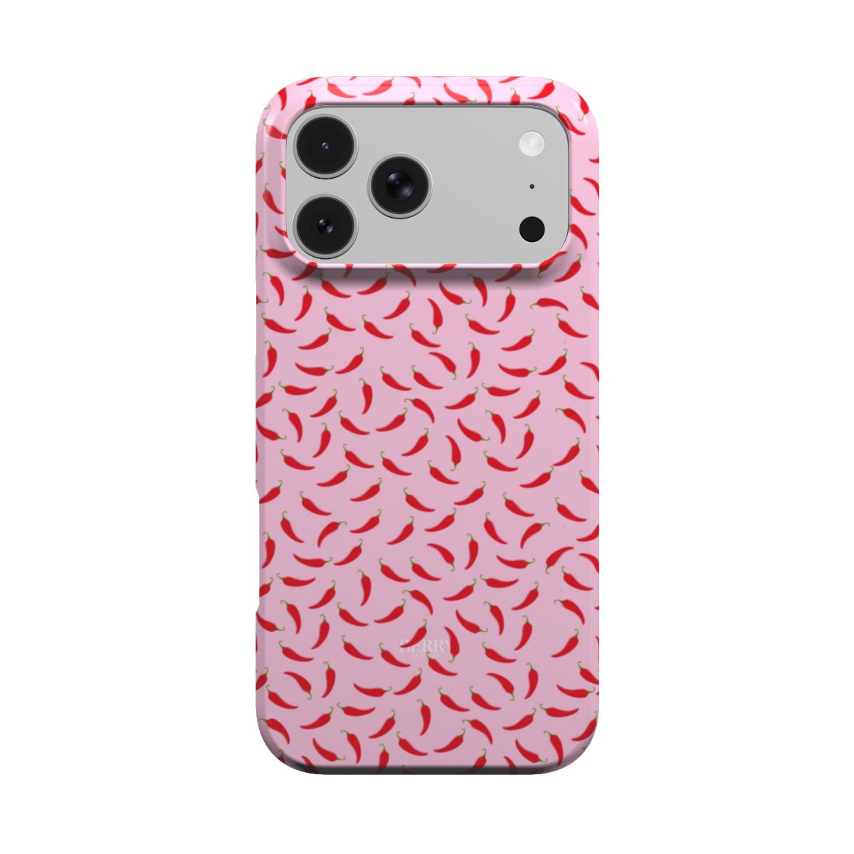Lyserødt iPhone-cover med dekorativt design – Spicy