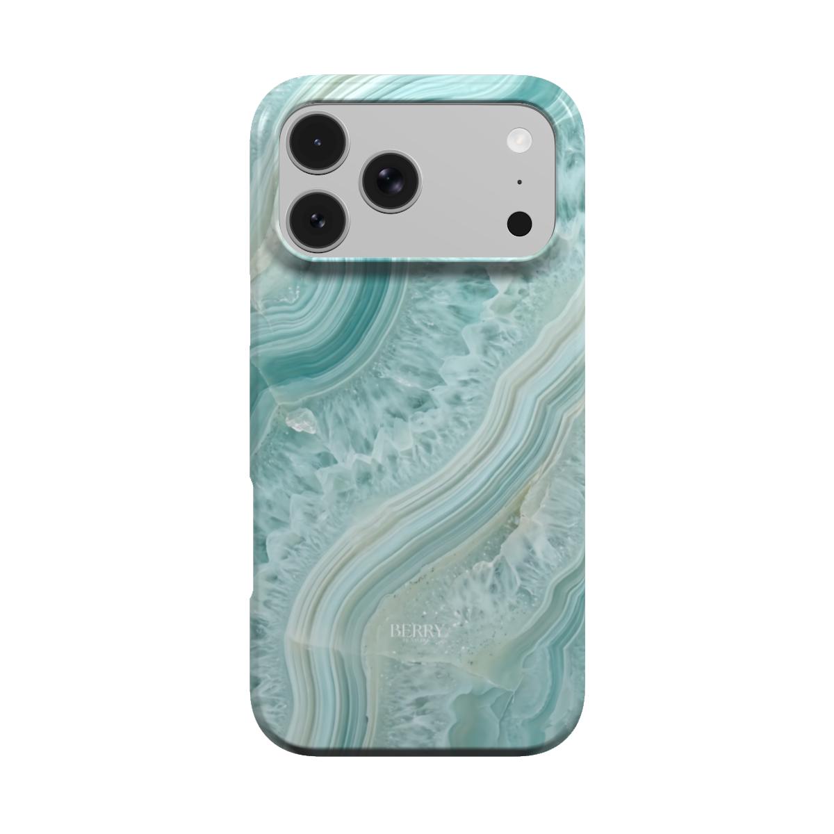 Rødt iPhone-cover med dekorativt mønster – Aqua