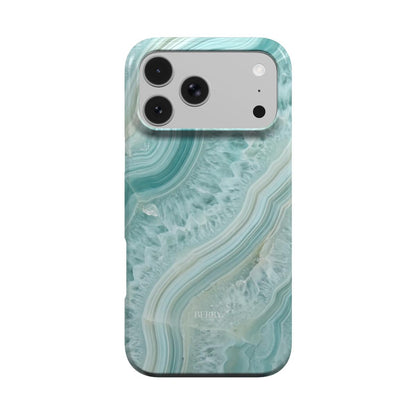 Rødt iPhone-cover med dekorativt mønster – Aqua