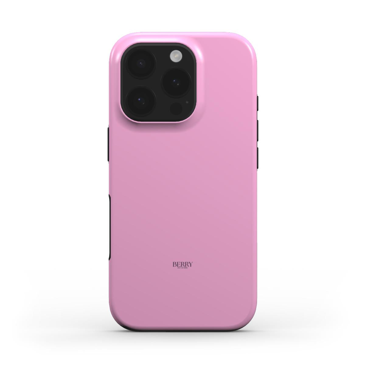 Trendy pink phone case with a sleek, feminine design and smooth finish, perfect for that popular, stylish girl who loves a beautiful feminine aesthetic.