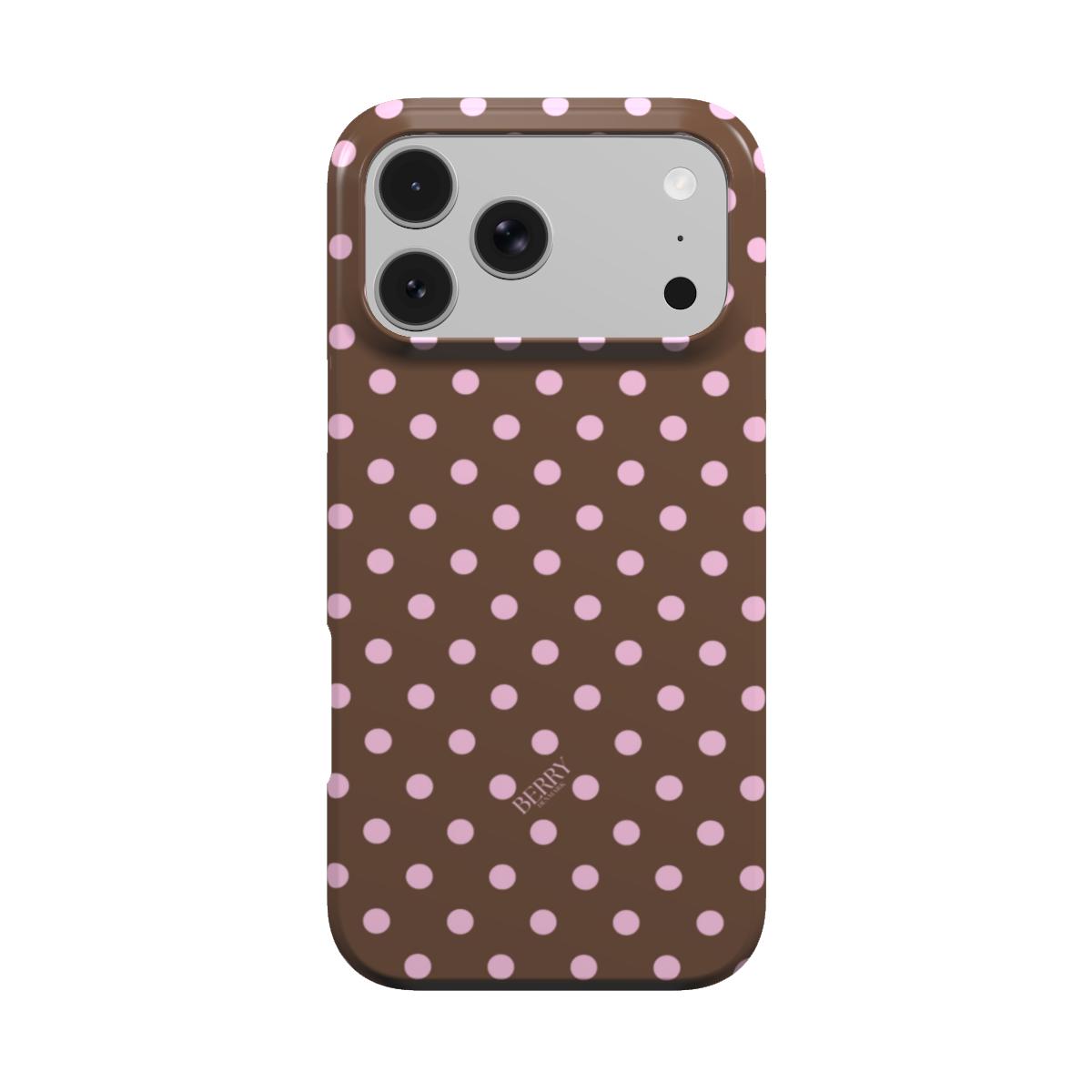 Funda para iPhone con diseño elegante color: rosa – Strawberry Mocha iPhone MagSafe