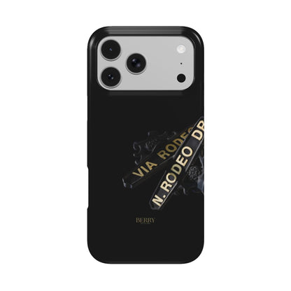 iPhone case with decorative design – Rodeo Drive Night