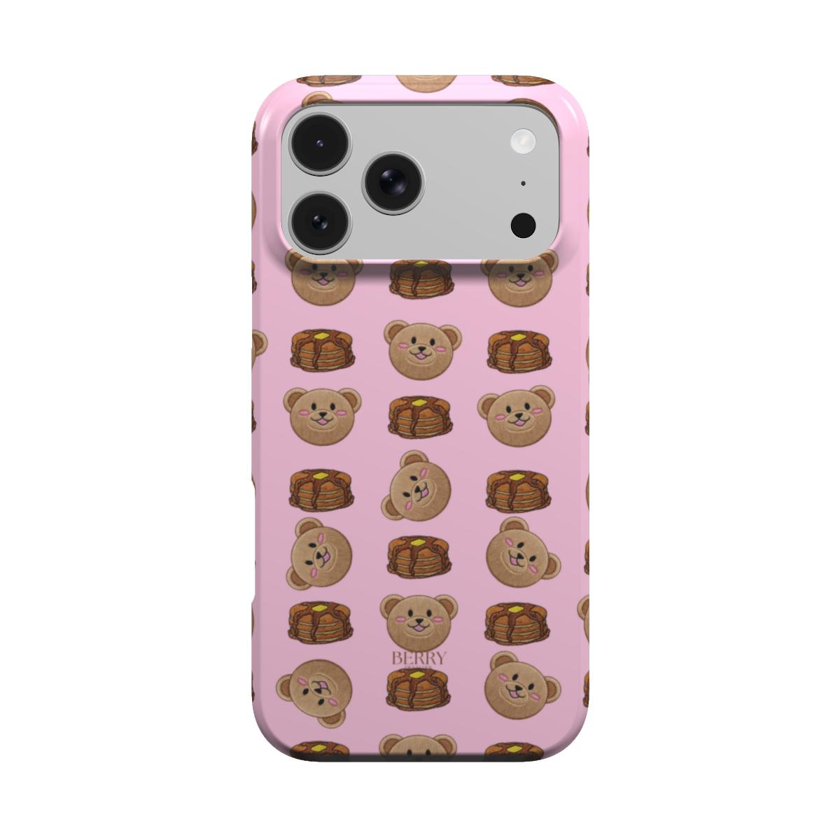 iPhone-skal med dekorativ design färg: rosa – Sweet Pancake