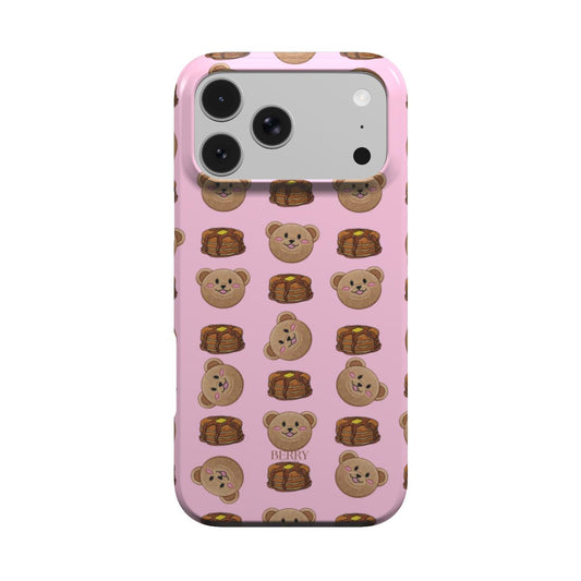 Sweet Pancake – ピンクの装飾的なデザインのiPhoneケース