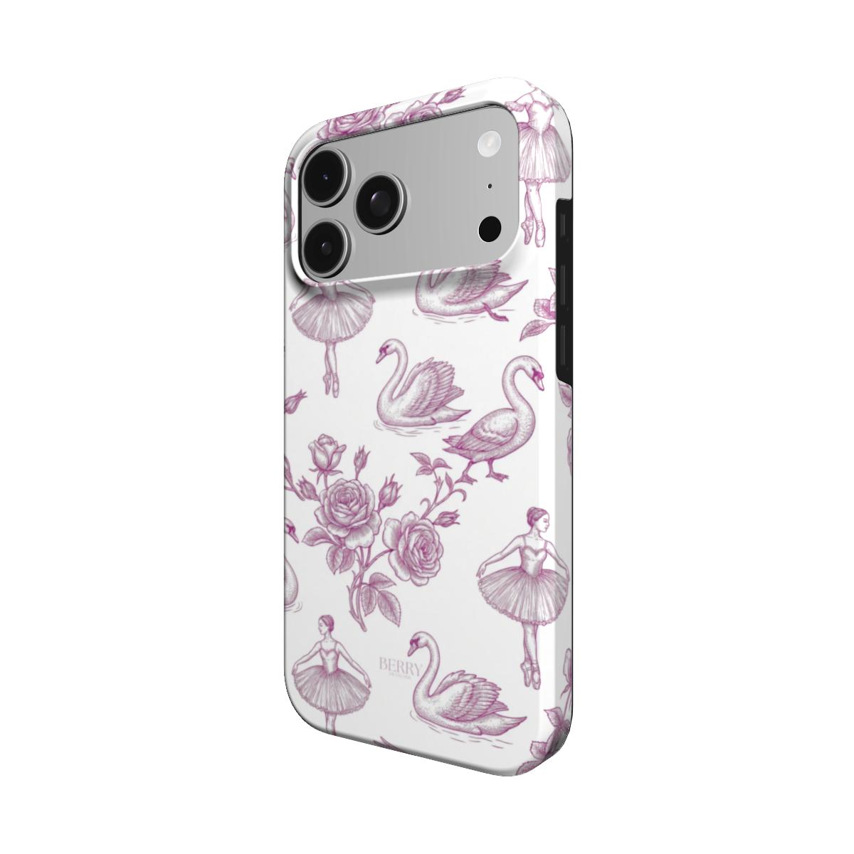 iPhone case with decorative design – Royal Swan