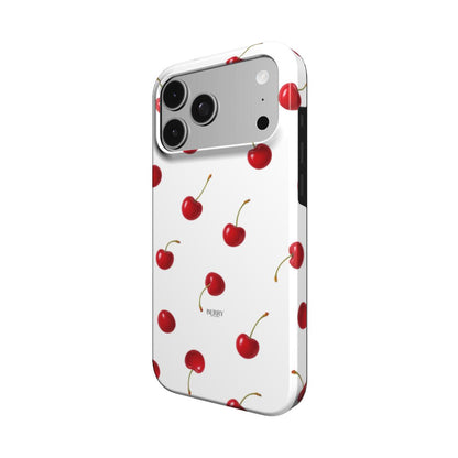 iPhone-Hülle mit Kirschmotiv für einen individuellen Look – Cherry Kisses Clean