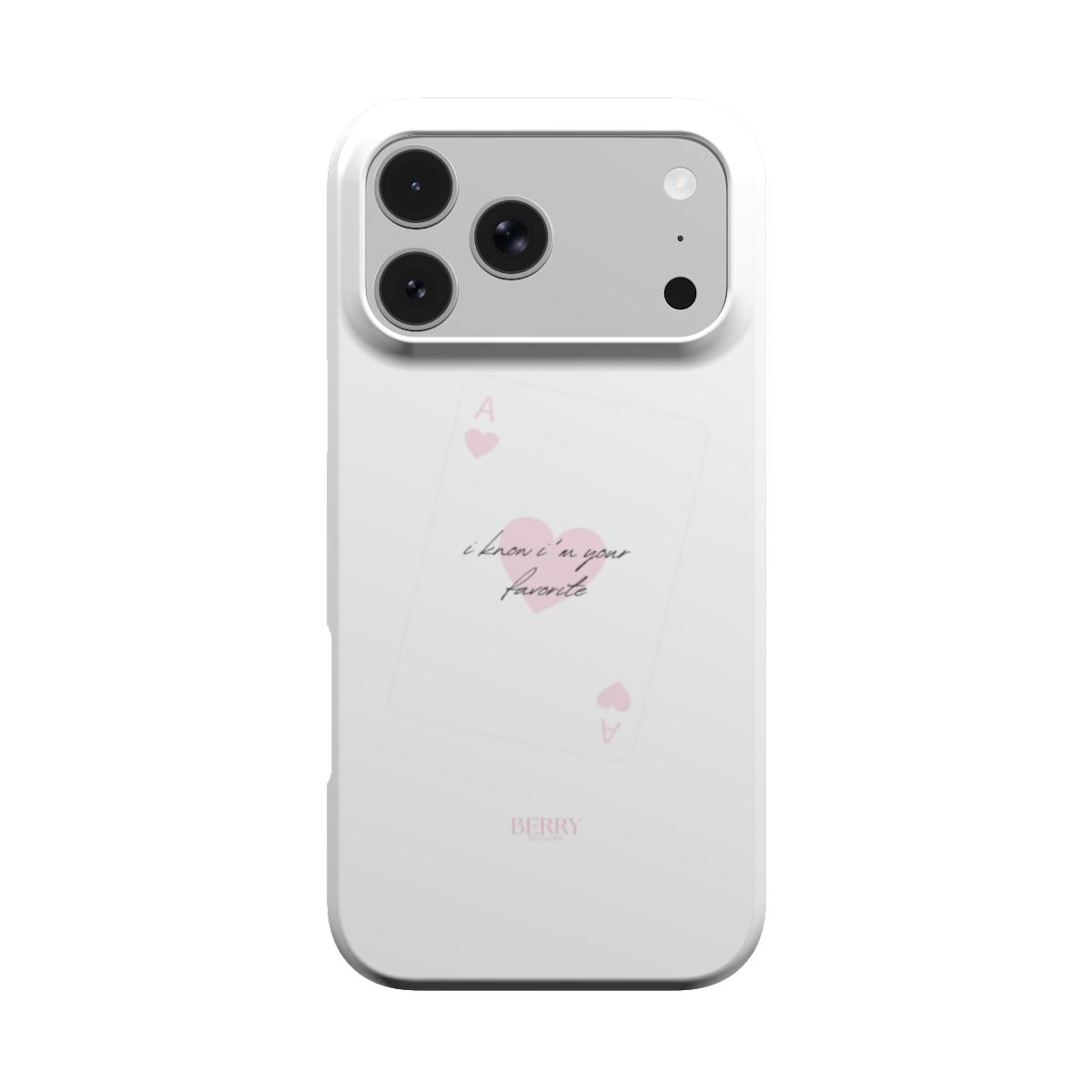 Coque pour iPhone avec design décoratif couleur : rose – I'm your favorite