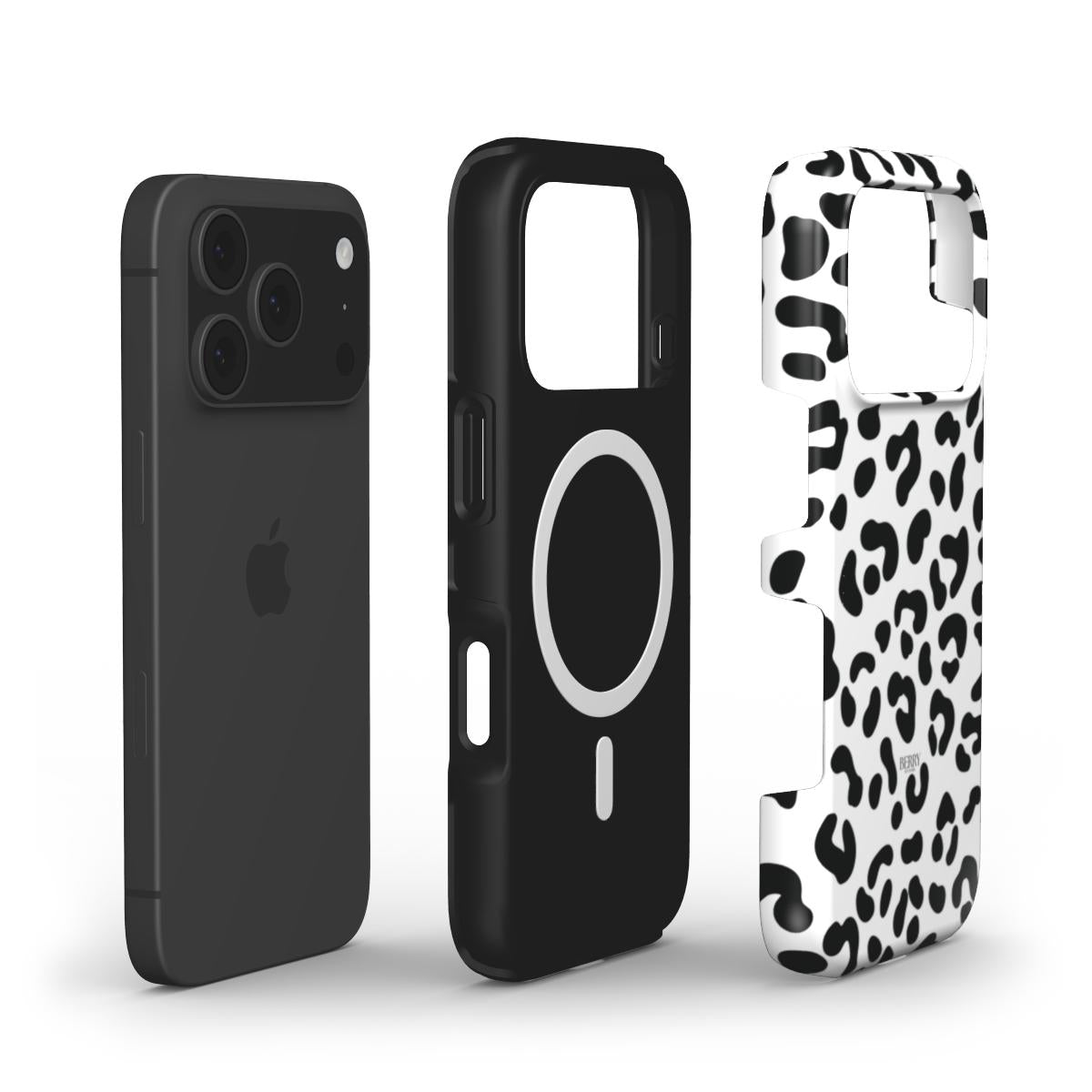 White Leopard MagSafe iPhone Case