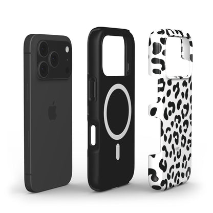 White Leopard MagSafe iPhone Case