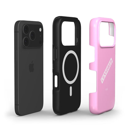 Trendy phone cases in pink, multicolor, and white with a minimalist design and bold "CENSORED" text, perfect for a feminine, stylish look.