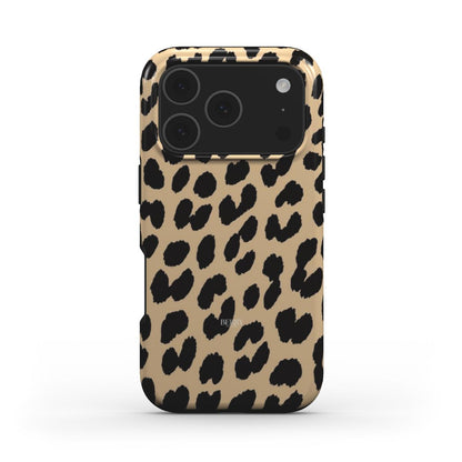 Trendy leopard print phone case with a feminine, aesthetic design perfect for adding a popular, beautiful touch to your everyday style.