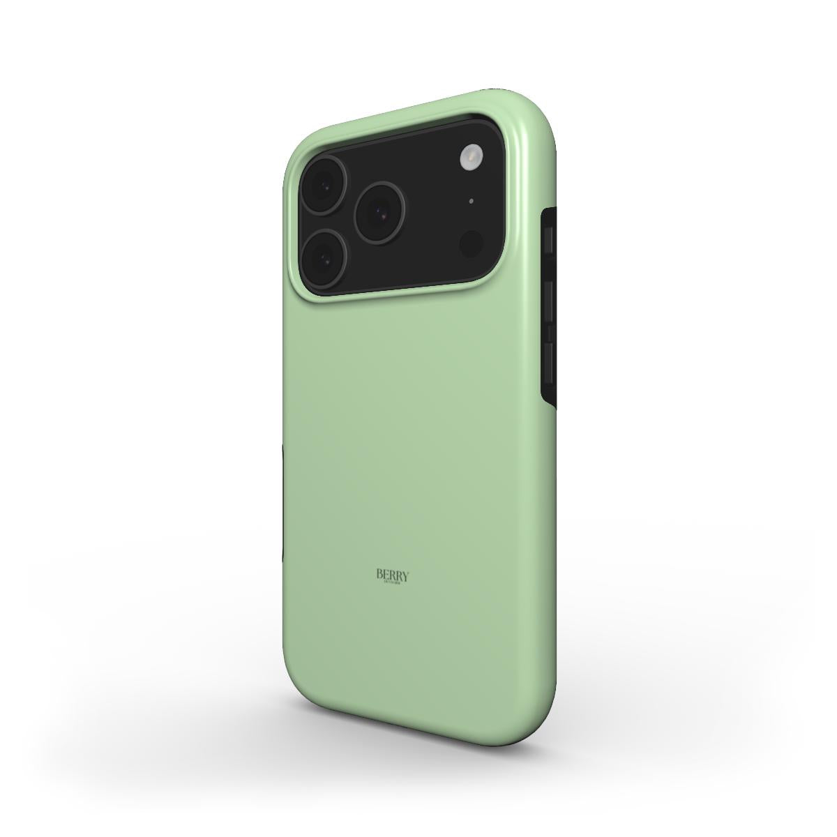 Trendy soft green phone case with a sleek, feminine design offering stylish protection and a beautiful, popular look for that girl aesthetic.