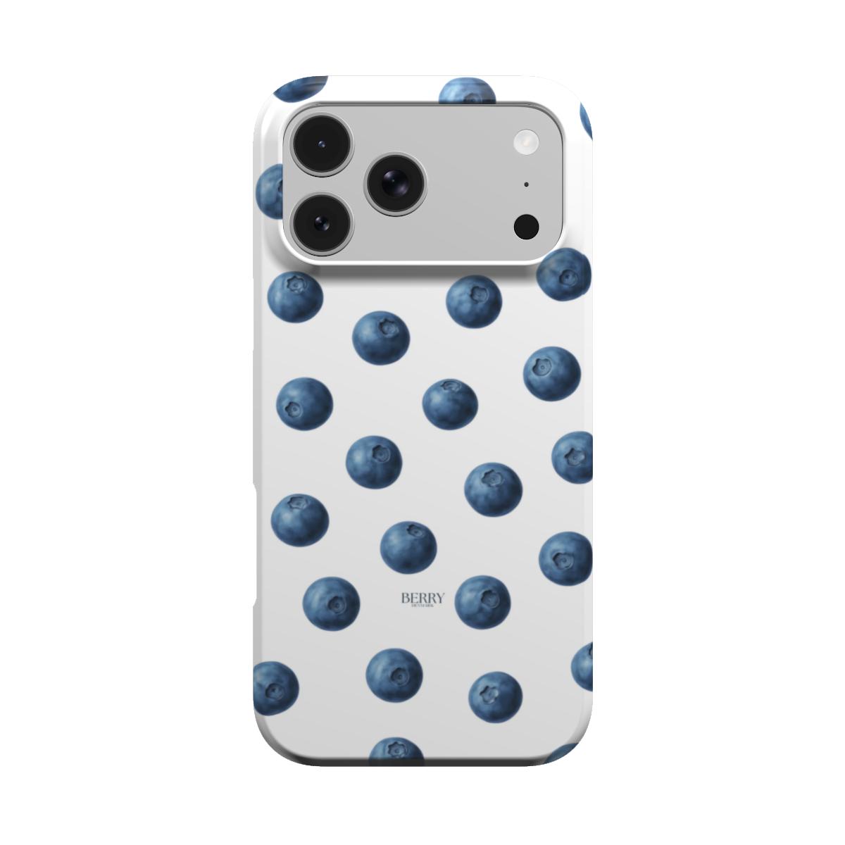 iPhone-skal med rosettmotiv färg: blå – Blueberry Kisses Clean