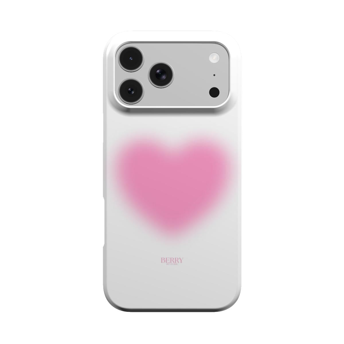 Funda para iPhone con motivo de corazón color: rosa – Blurry Heart