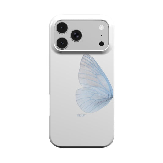 Funda para iPhone con diseño elegante color: amarillo crema – Butterfly Dreams Pacific