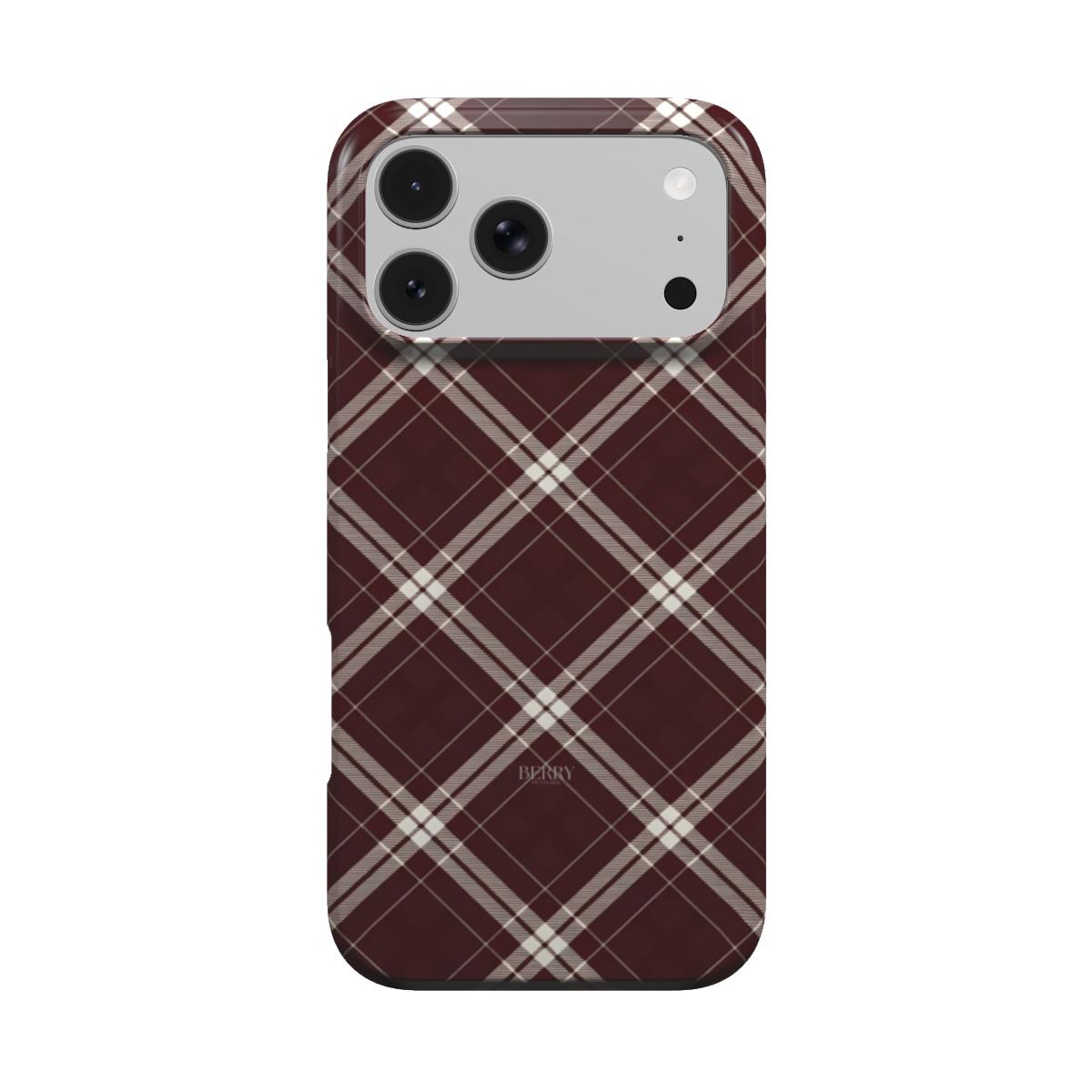 iPhone-deksel med stilrent design farge: rød – Royal Cozy