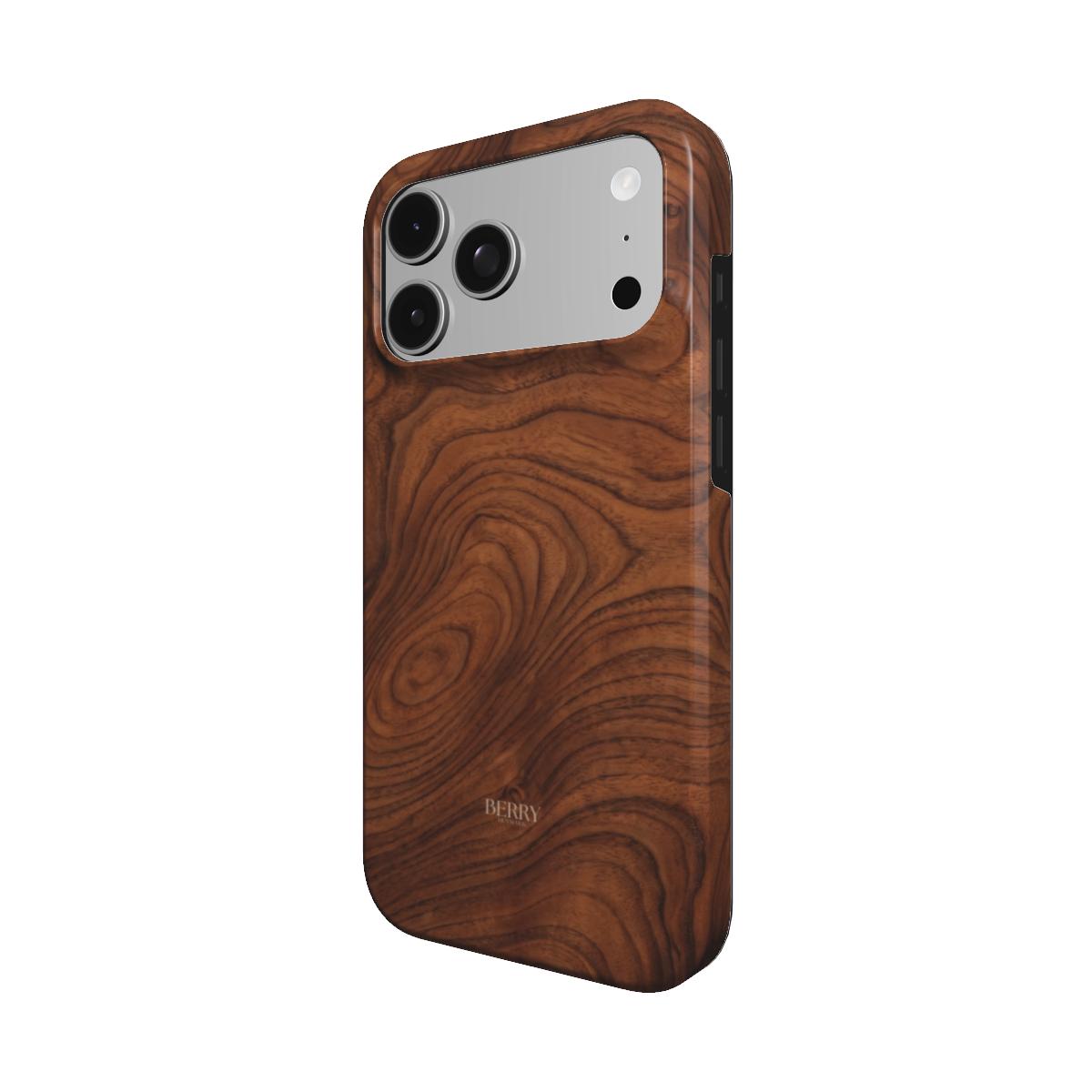 Θήκη iPhone με μοτίβο ξύλου – Chestnut iPhone MagSafe