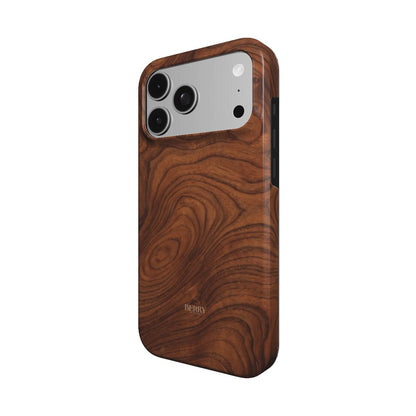 Θήκη iPhone με μοτίβο ξύλου – Chestnut iPhone MagSafe