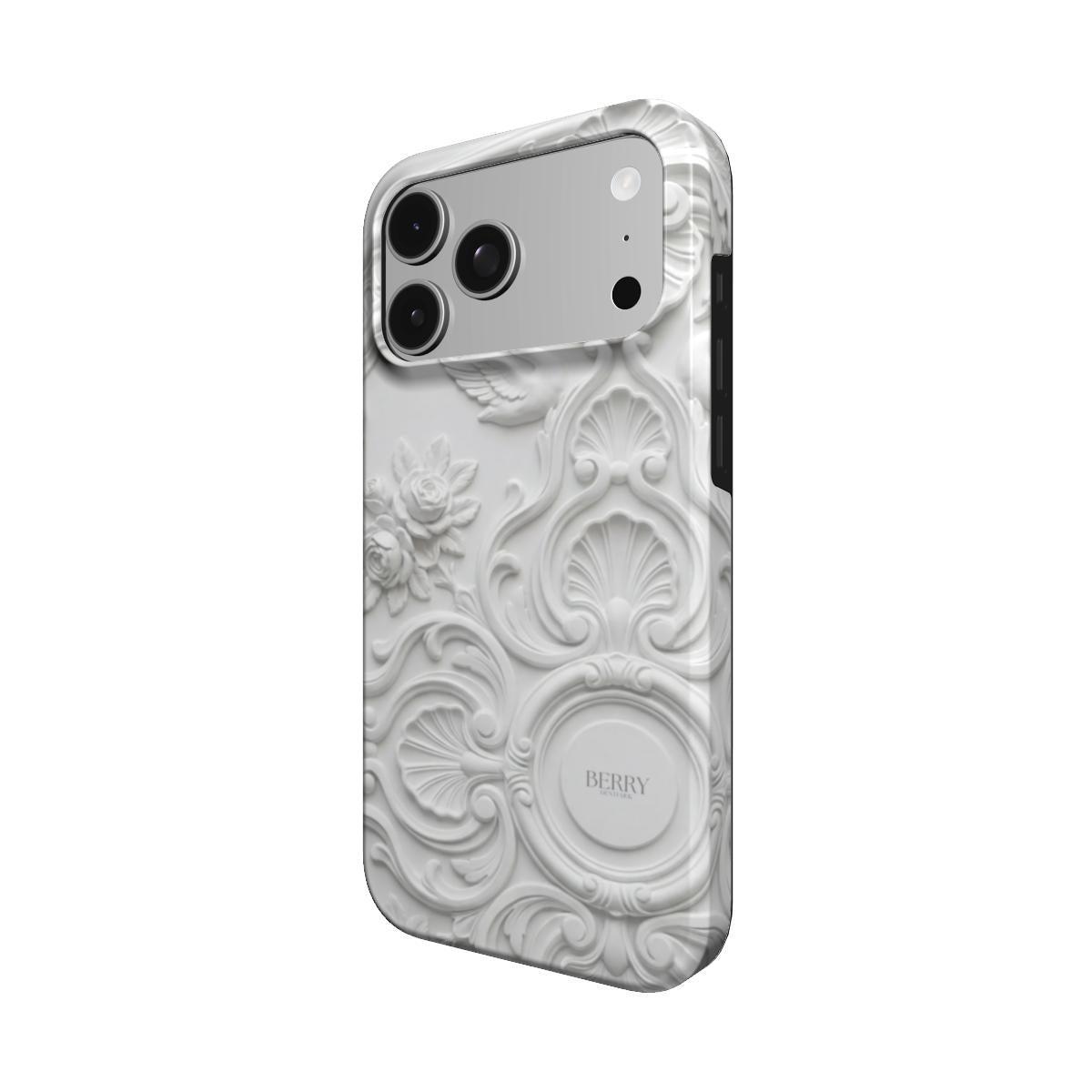 iPhone case with decorative pattern – Ivory Stucco