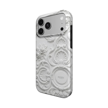 iPhone case with decorative pattern – Ivory Stucco
