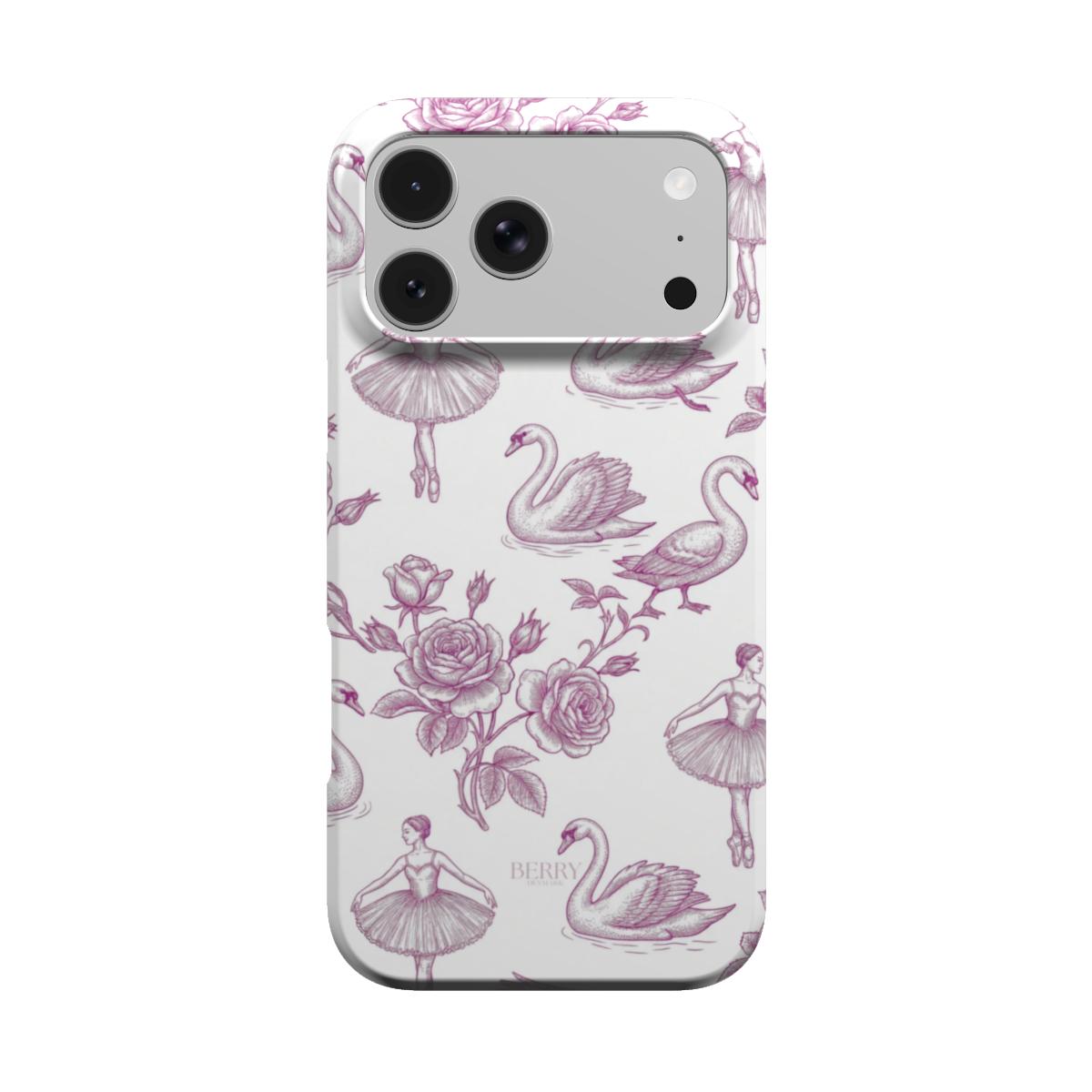 iPhone case with decorative design – Royal Swan