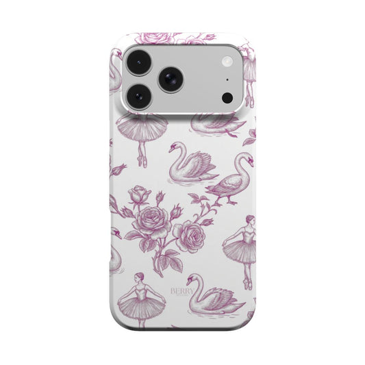 iPhone case with decorative design – Royal Swan