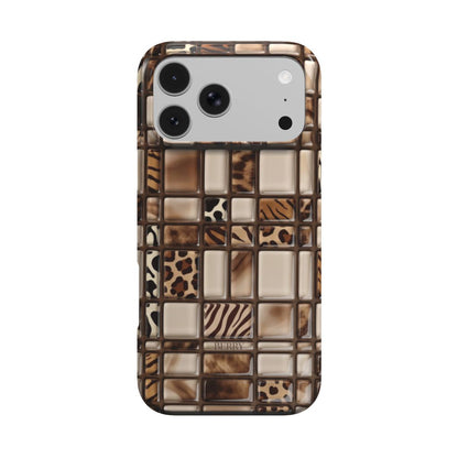 iPhone-skal med leopardmönster – Glass Cat iPhone MagSafe