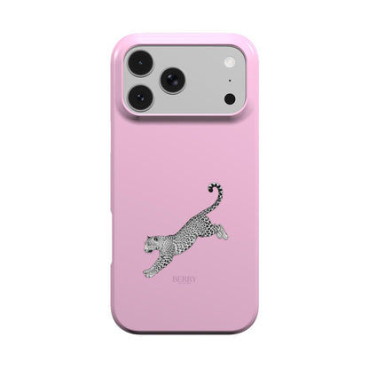 iPhone case with leopard print in pink – Wild Thing iPhone MagSafe